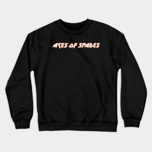 IRON TEXT || ACES OF SPADES (WHITE) Crewneck Sweatshirt